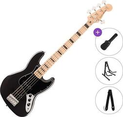 5-strunná baskytara Fender Squier Affinity Series Active Jazz Bass V MN Standard SET Black Metallic 5-strunná baskytara