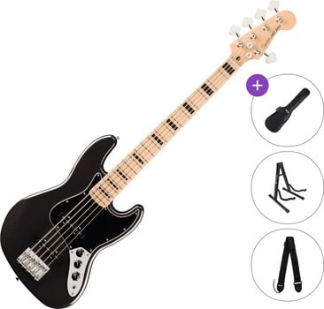 5-snarige basgitaar Fender Squier Affinity Series Active Jazz Bass V MN Standard SET Black Metallic 5-snarige basgitaar - 1