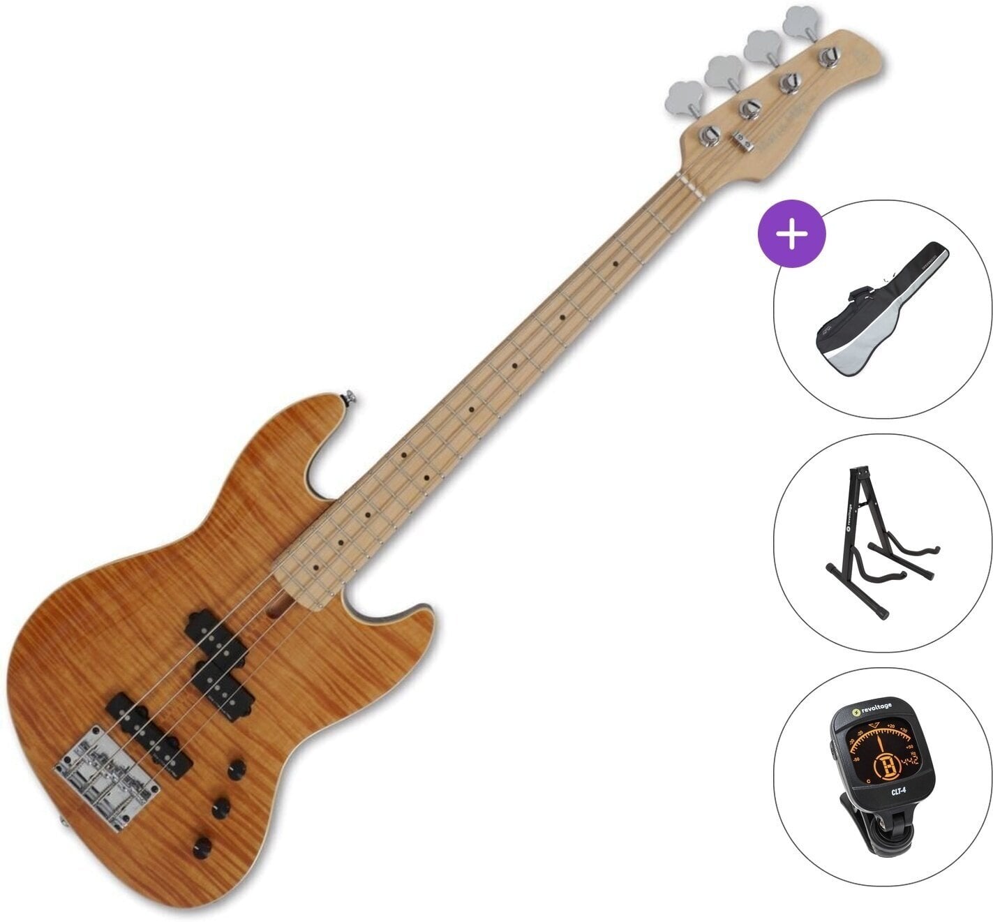 Baixo de 4 cordas Sire Marcus Miller U5 Alder-4 Standard SET Natural Baixo de 4 cordas