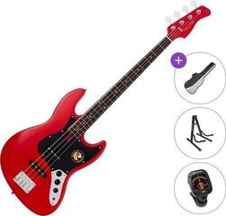 Elektrická baskytara Sire Marcus Miller V3P-4 Standard SET Red Satin Elektrická baskytara