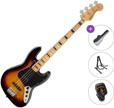 E-Bass Fender Squier Classic Vibe '70s Jazz Bass MN Standard SET 3-Color Sunburst E-Bass - 1