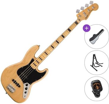 Basse électrique Fender Squier Classic Vibe '70s Jazz Bass MN Standard SET Natural Basse électrique - 1