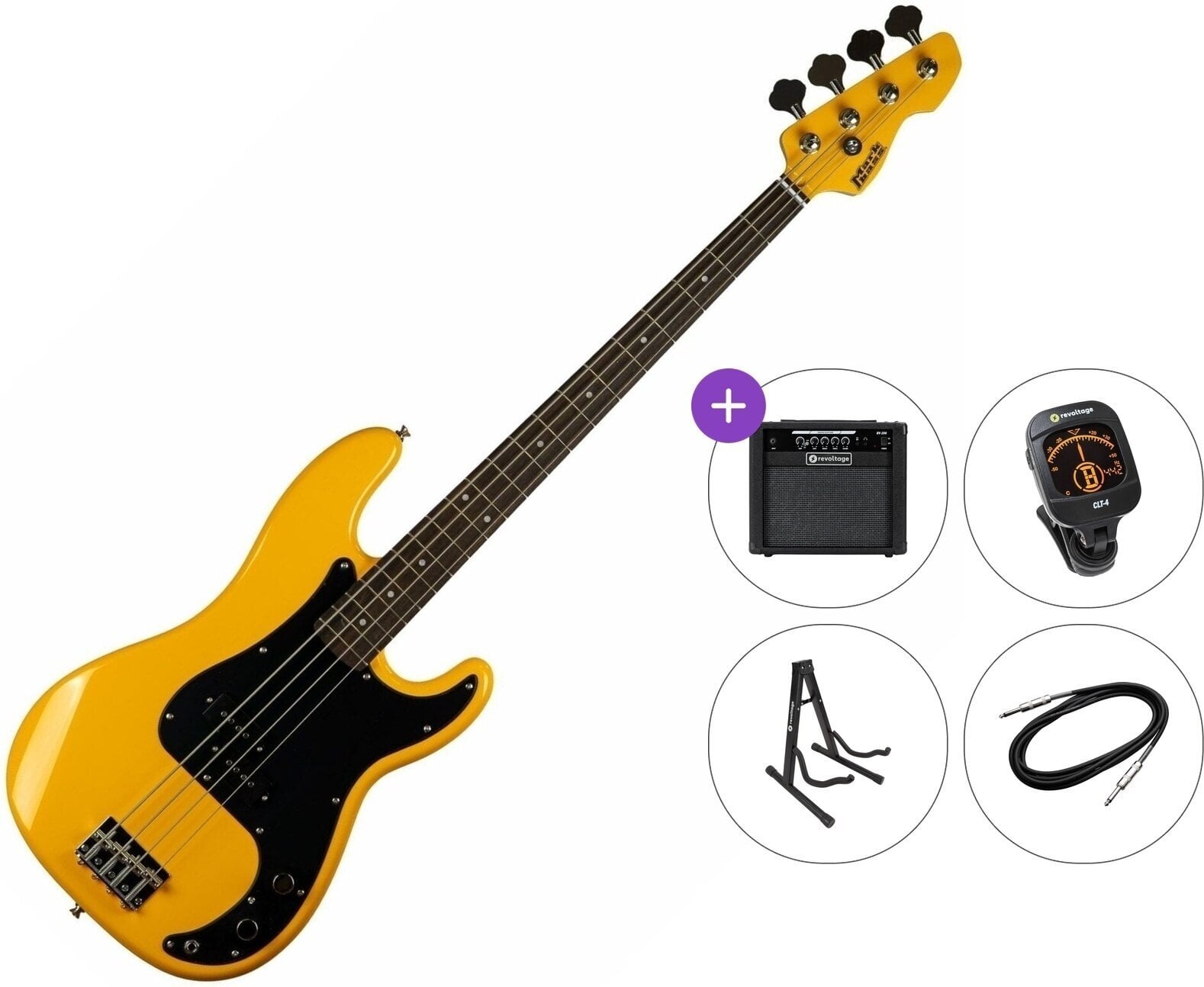 4-string Bassguitar Markbass Yellow PB Premium SET 4-string Bassguitar