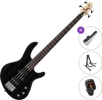 Bajo de 4 cuerdas Cort Action PJ Standard SET Open Pore Black Bajo de 4 cuerdas - 1