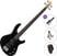 Bajo de 4 cuerdas Cort Action PJ Standard SET Open Pore Black Bajo de 4 cuerdas