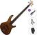 Elektromos basszusgitár Cort Action PJ Standard SET Open Pore Walnut Elektromos basszusgitár