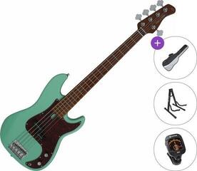 5-strunná baskytara Sire Marcus Miller P5 Alder-5 Standard SET Green 5-strunná baskytara