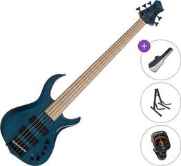 5-strunná baskytara Sire Marcus Miller M2-5 2nd Gen Standard SET Transparent Blue 5-strunná baskytara
