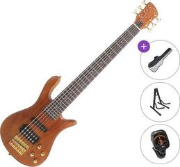 6-string Bassguitar SX SWB1/6 Standard SET Natural 6-string Bassguitar