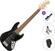 Elektromos basszusgitár Fender Squier Affinity Series Jazz Bass VI LRL Standard SET Black Metallic Elektromos basszusgitár