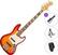 Baixo de 5 cordas Fender Squier Classic Vibe Active '70s Jazz Bass V LRL Standard SET Sienna Sunburst Baixo de 5 cordas
