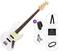 Bajo de 4 cuerdas SX SJB62 Premium SET Olympic White Bajo de 4 cuerdas