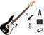 Elektromos basszusgitár Fender Squier Sonic Precision Bass LRL Premium SET Black Elektromos basszusgitár