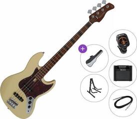 Elektrická baskytara Sire Marcus Miller V5 Alder-4 Premium SET Vintage White Elektrická baskytara
