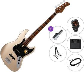 Elektrická baskytara Sire Marcus Miller V5 Alder-4 Premium SET Champagne Gold Metallic Elektrická baskytara