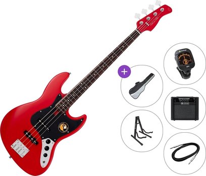 4-strängad basgitarr Sire Marcus Miller V3P-4 Premium SET Red Satin 4-strängad basgitarr - 1