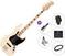 4-string Bassguitar Fender Squier Affinity Series Active Jazz Bass MN Premium SET Olympic White 4-string Bassguitar