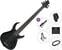 Bajo de 5 cuerdas Sire Marcus Miller M2-5 2nd Gen Premium SET Transparent Black Bajo de 5 cuerdas