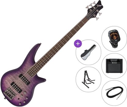 5-strunná baskytara Jackson JS Series Spectra Bass JS3Q V Premium SET Purple Phaze 5-strunná baskytara - 1