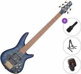 5 žičana bas gitara Ibanez SR305EDX-CZM Standard SET Cosmic Blue Frozen Matte 5 žičana bas gitara