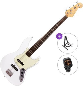 Baixo de 4 cordas SX SJB62 Basic SET Olympic White Baixo de 4 cordas - 1