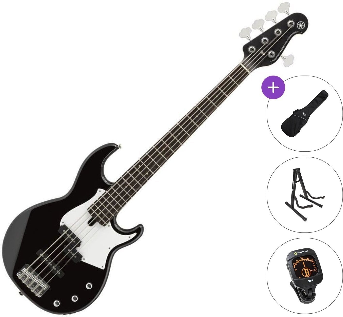 5 žičana bas gitara Yamaha BB235 Standard SET Black 5 žičana bas gitara