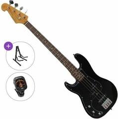 Bajo de 4 cuerdas SX SPJ62 LH Basic SET Black Bajo de 4 cuerdas