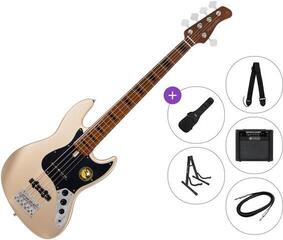5 strunska bas kitara Sire Marcus Miller V5 Alder-5 Premium SET Champagne Gold Metallic 5 strunska bas kitara
