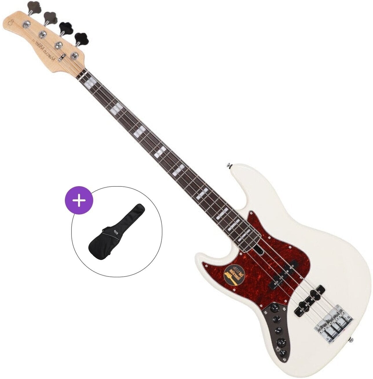 4-string Bassguitar Sire Marcus Miller V7 Alder-4 LH 2nd Gen Basic SET Antique White 4-string Bassguitar
