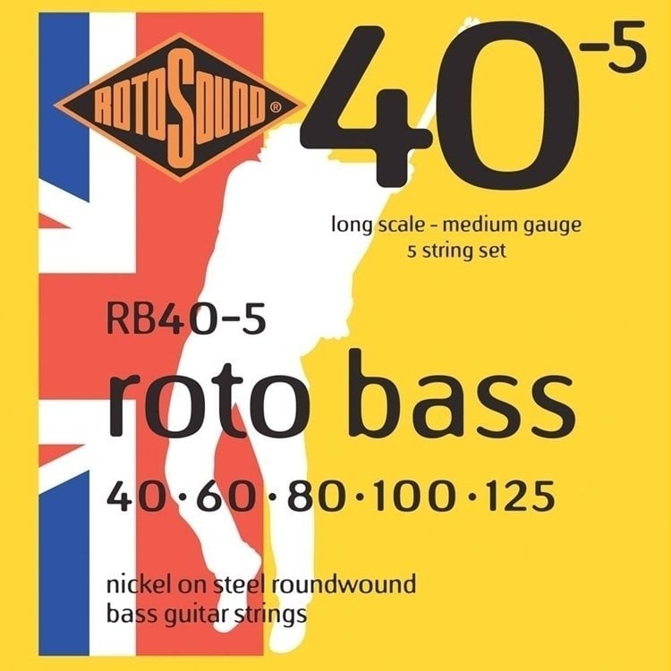 Strune za 5 strunsko bas kitaro Rotosound RB 405