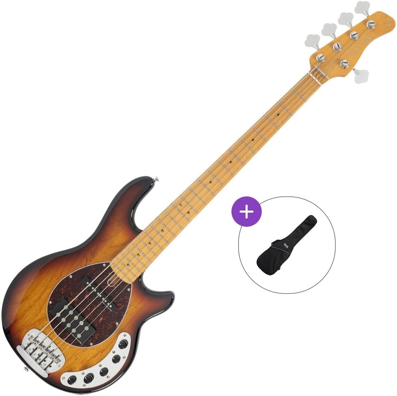 5-strenget basguitar Sire Marcus Miller Z7-5 Basic SET 3-Tone Sunburst 5-strenget basguitar