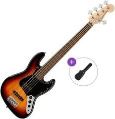 5-snarige basgitaar Fender Squier Affinity Series Jazz Bass V LRL BPG Basic SET 3-Color Sunburst 5-snarige basgitaar