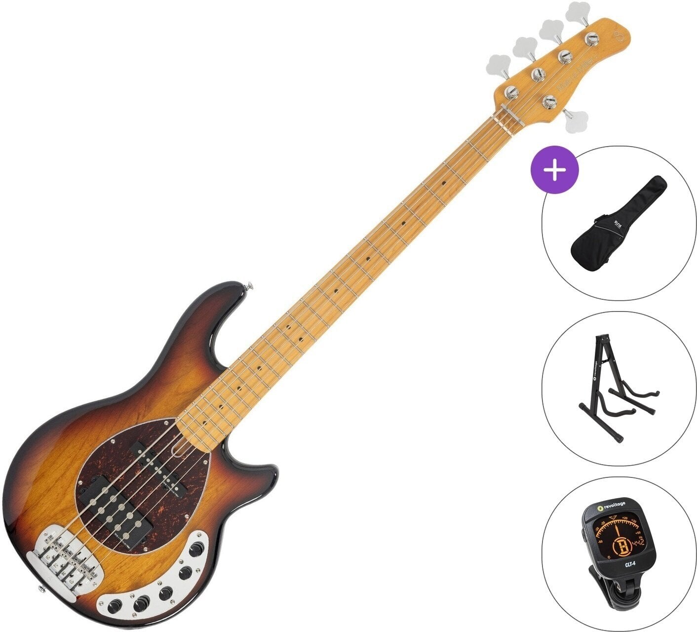 5-strenget basguitar Sire Marcus Miller Z7-5 Standard SET 3-Tone Sunburst 5-strenget basguitar