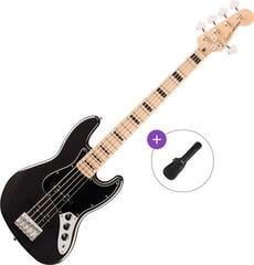 5 strunska bas kitara Fender Squier Affinity Series Active Jazz Bass V MN Basic SET Black Metallic 5 strunska bas kitara