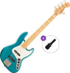 5-strunná baskytara Fender Squier Classic Vibe Active '70s Jazz Bass V MN Basic SET Ocean Turquoise 5-strunná baskytara