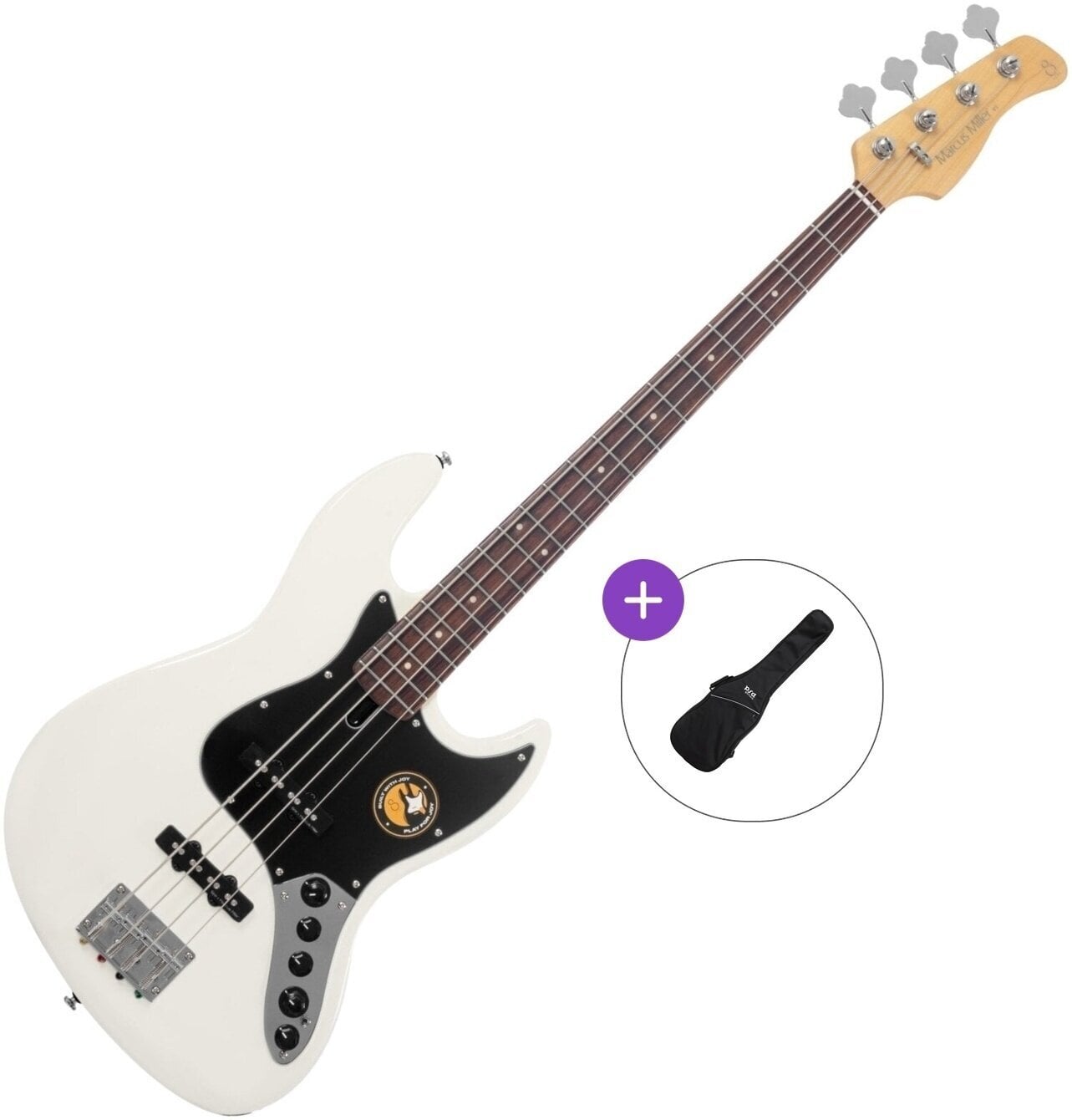 Električna bas gitara Sire Marcus Miller V3-4 Basic SET Antique White Električna bas gitara