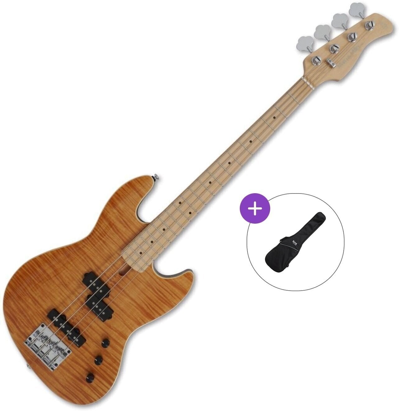 Baixo de 4 cordas Sire Marcus Miller U5 Alder-4 Basic SET Natural Baixo de 4 cordas