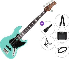 5 žičana bas gitara Sire Marcus Miller V5R Alder-5 Premium SET Mild Green 5 žičana bas gitara