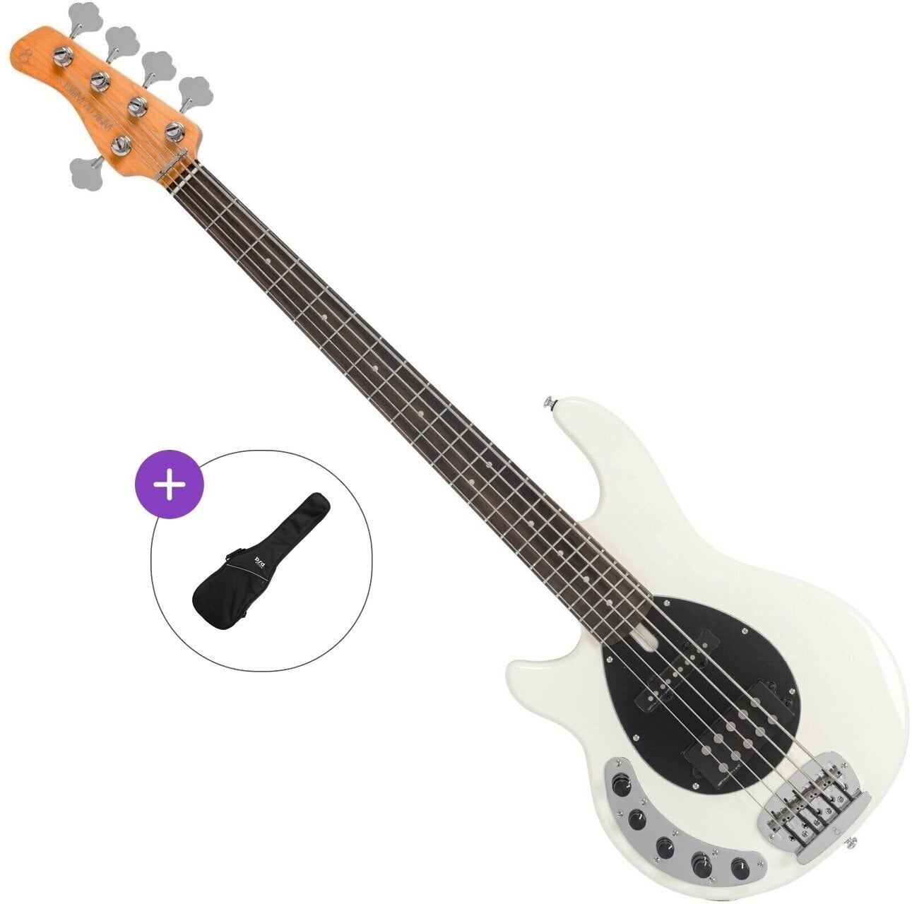 5-strenget basguitar Sire Marcus Miller Z7-5 LH Basic SET Antique White 5-strenget basguitar