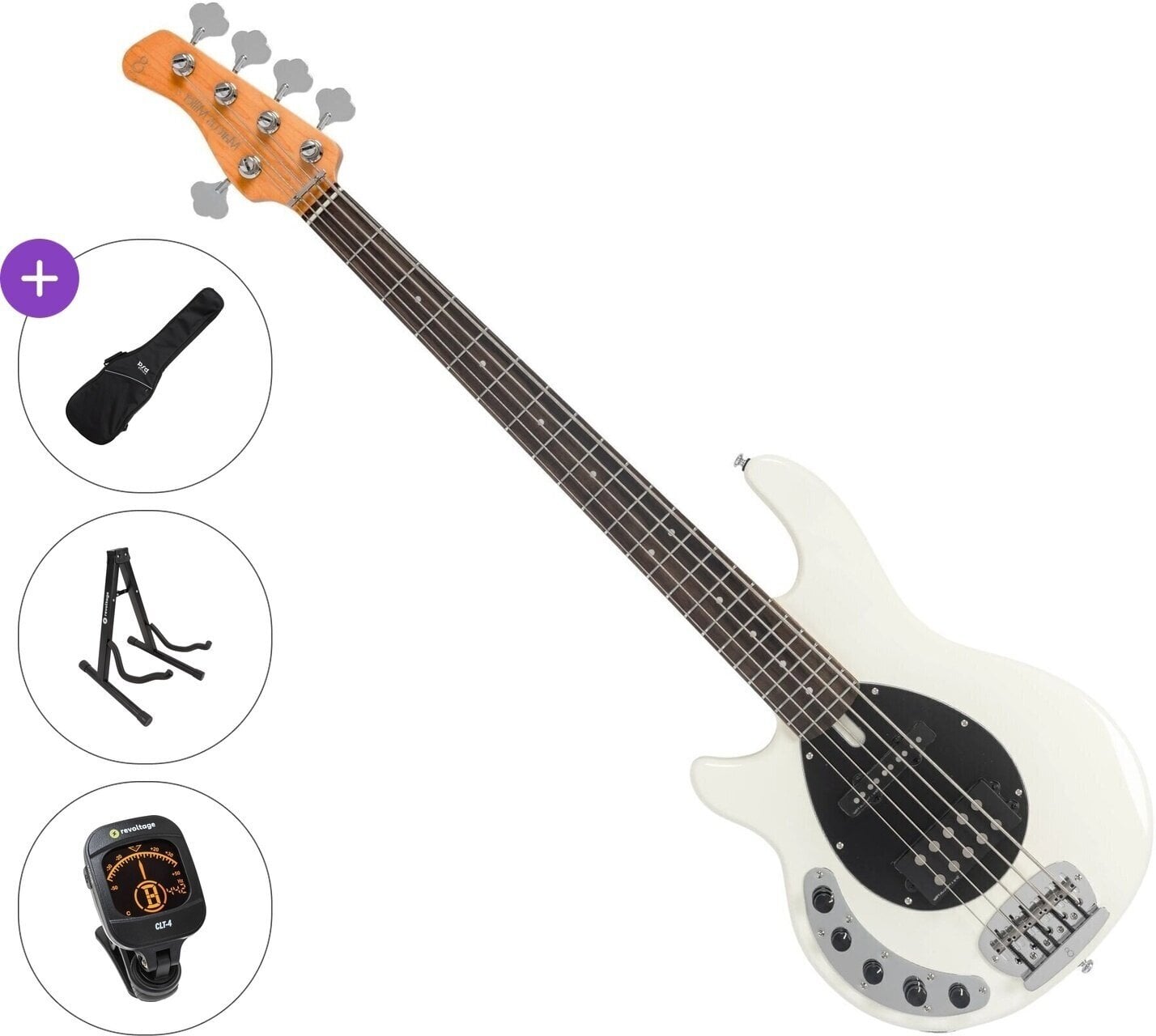 5 strunska bas kitara Sire Marcus Miller Z7-5 LH Standard SET Antique White 5 strunska bas kitara