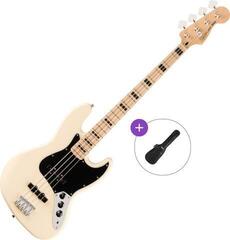 Elektrická baskytara Fender Squier Affinity Series Active Jazz Bass MN Basic SET Olympic White Elektrická baskytara