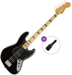 4 stygų bosinė gitara Fender Squier Classic Vibe '70s Jazz Bass MN Basic SET Black 4 stygų bosinė gitara