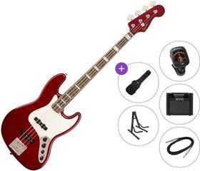 Električna bas kitara Fender Squier FSR Classic Vibe Active '70s Jazz Bass LRL Premium SET Candy Apple Red Električna bas kitara