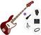 Električna bas kitara Fender Squier FSR Classic Vibe Active '70s Jazz Bass LRL Premium SET Candy Apple Red Električna bas kitara