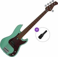 5-strunná baskytara Sire Marcus Miller P5 Alder-5 Basic SET Green 5-strunná baskytara