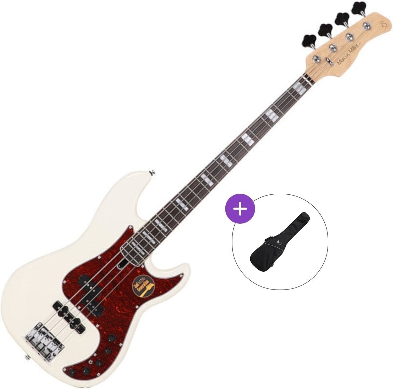 4-strenget basguitar Sire Marcus Miller P7 Alder-4 2nd Gen Basic SET Antique White 4-strenget basguitar