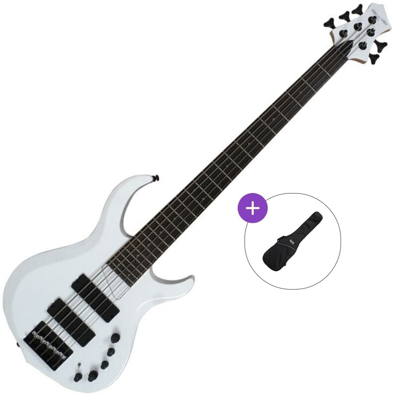 5-snarige basgitaar Sire Marcus Miller M2-5 2nd Gen Basic SET White Pearl 5-snarige basgitaar