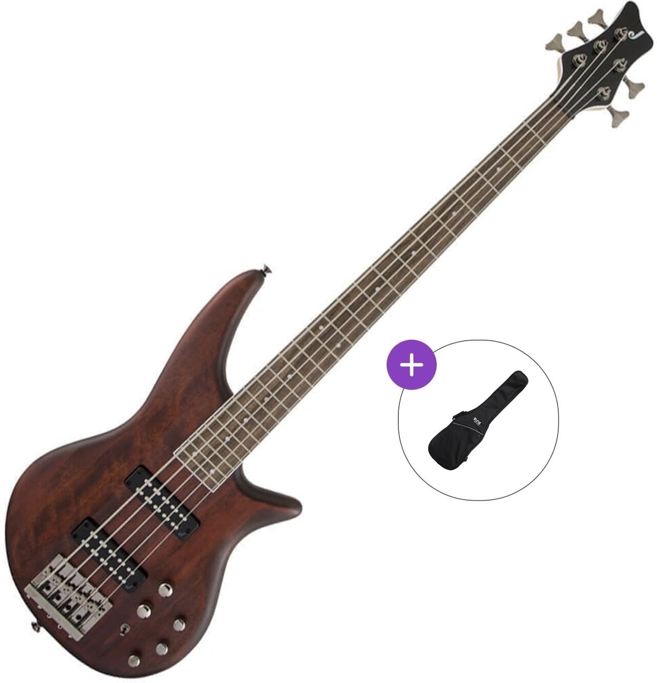 5-струнна бас китара Jackson JS Series Spectra Bass JS3V LF Basic SET Walnut Stain 5-струнна бас китара