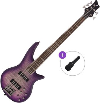 5-струнна бас китара Jackson JS Series Spectra Bass JS3Q V Basic SET Purple Phaze 5-струнна бас китара - 1