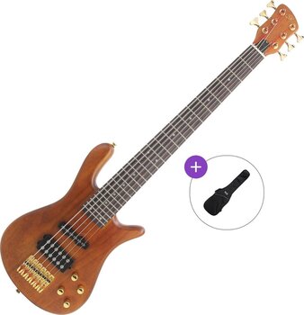 6-string Bassguitar SX SWB1/6 Basic SET Natural 6-string Bassguitar - 1